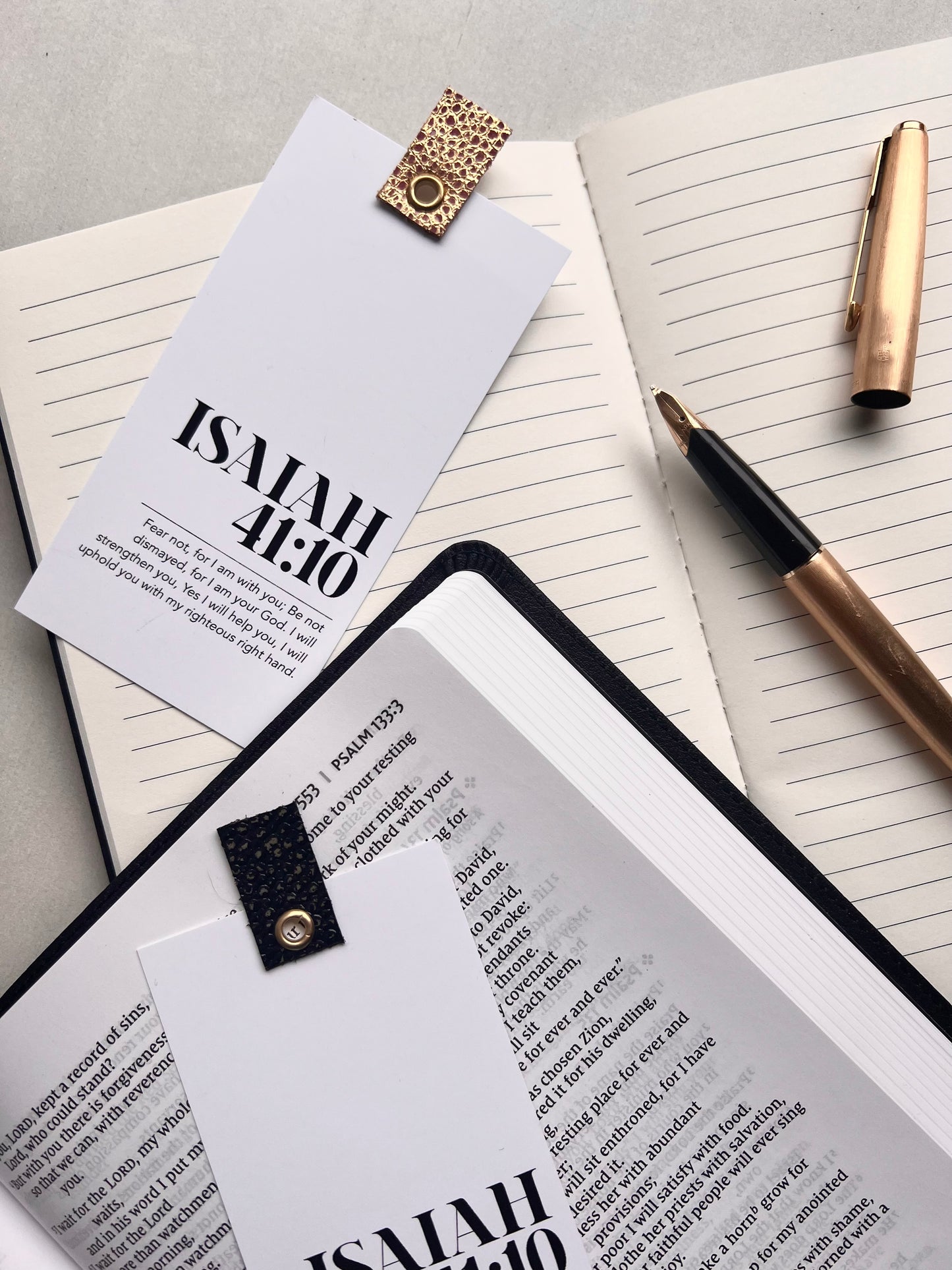 Isaiah 41:10 Genuine leather bookmark