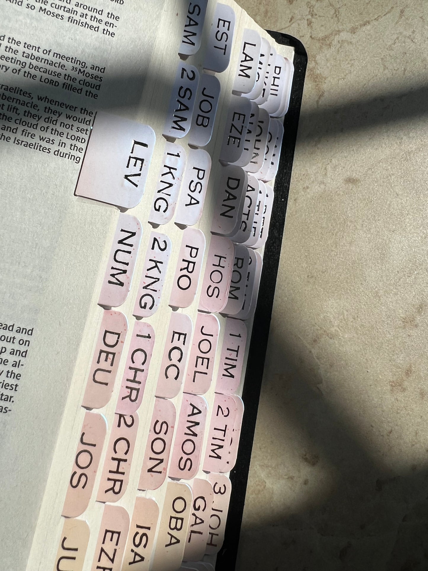 Pearl holographic Bible tabs